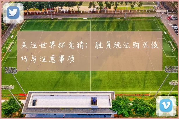 关注世界杯竞猜：胜负玩法购买技巧与注意事项